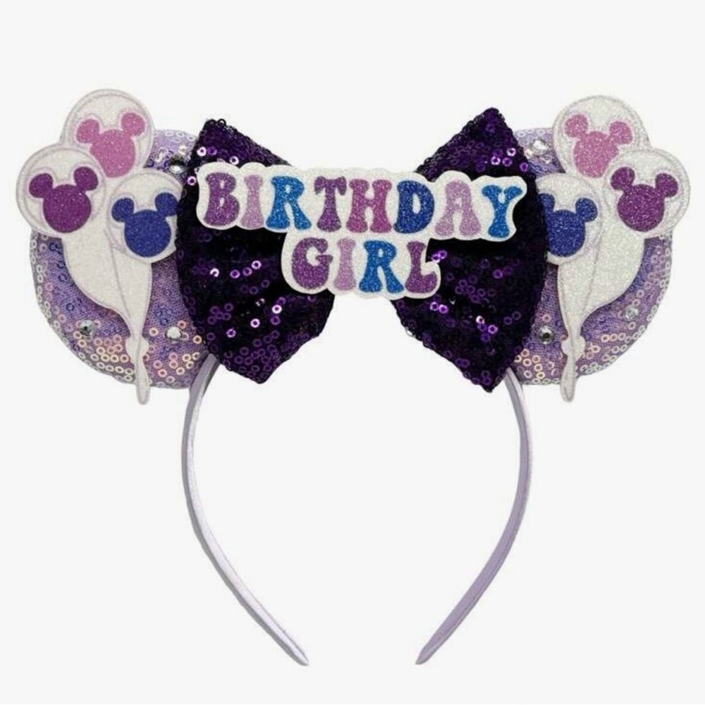 NWOT - Magical Ears: “Birthday Girl” with Mickey balloons.